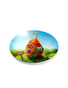Dessous de verre rond en céramique avec liège