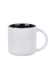 Tasse bicolore de 14 oz (noir)