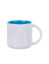 Tasse bicolore de 14 oz (bleu clair)