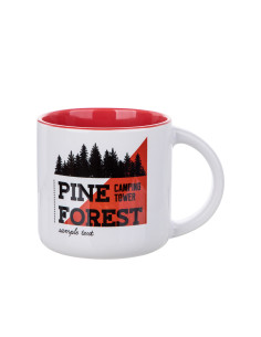 Tasse bicolore de 14 oz (rouge) 2