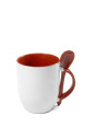 Tasse cuillère à sublimation couleur 11oz-rouge