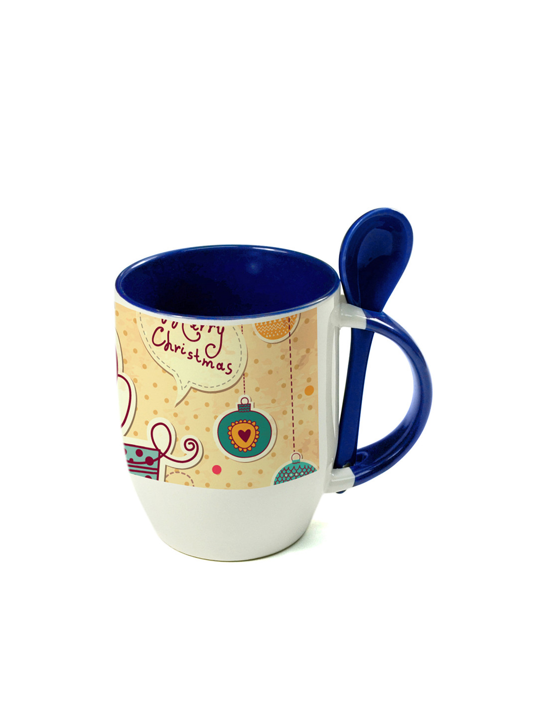 Tasse cuillère à sublimation couleur 11oz-bleu
