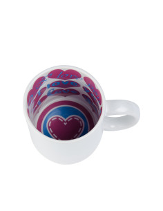 Tasse avec devise de 11 oz (Je t'aime)