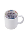 Tasse avec devise de 11 oz (Bonne année)