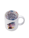 Tasse avec devise de 11 oz (Bonne année)