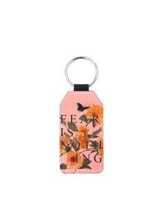 Porte-clés en cuir PU (rose, baril) 2
