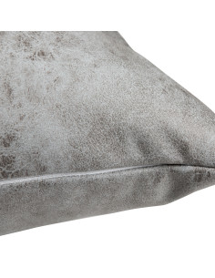 Housse de coussin en cuir par sublimation (40 x 40 cm, gris foncé) 2
