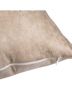 Housse de coussin en cuir par sublimation (40 x 40 cm, marron) 2