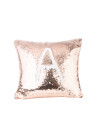 Housse de coussin à paillettes (Champagne avec blanc)  