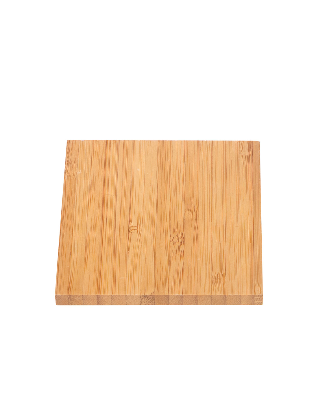 Dessous de verre carré en bambou (9,7 cm)