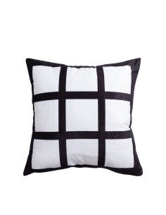 Housse de coussin en peluche à 9 panneaux par sublimation (40*40cm/15.75"x15.75")