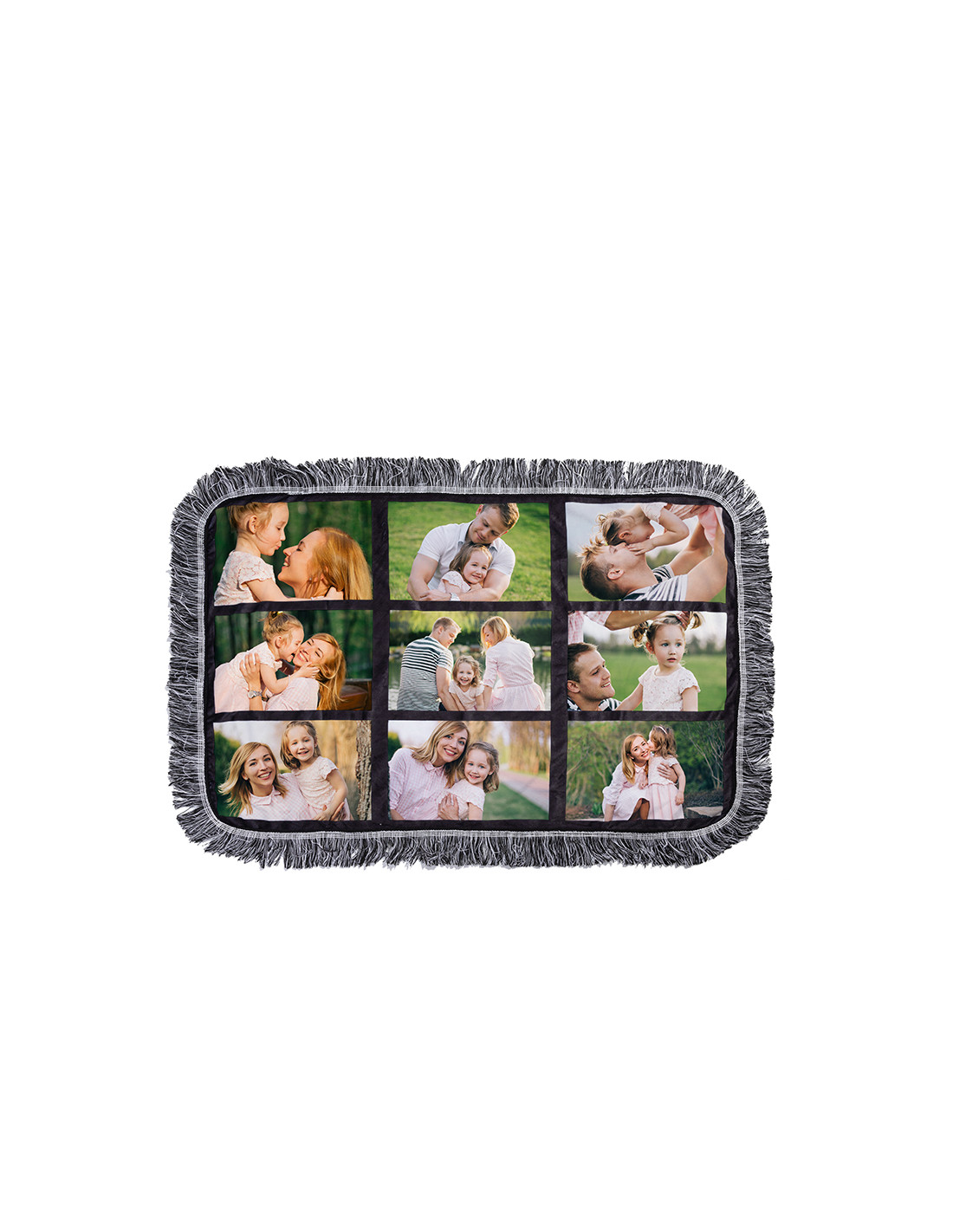Couverture en peluche à 9 panneaux par sublimation (50*80cm/19.7"x31.5")