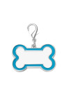 Médaille pour chien par sublimation (bord bleu, 3 x 4,5 cm)