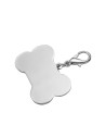 Médaille pour chien par sublimation (bord bleu, 3 x 4,5 cm)