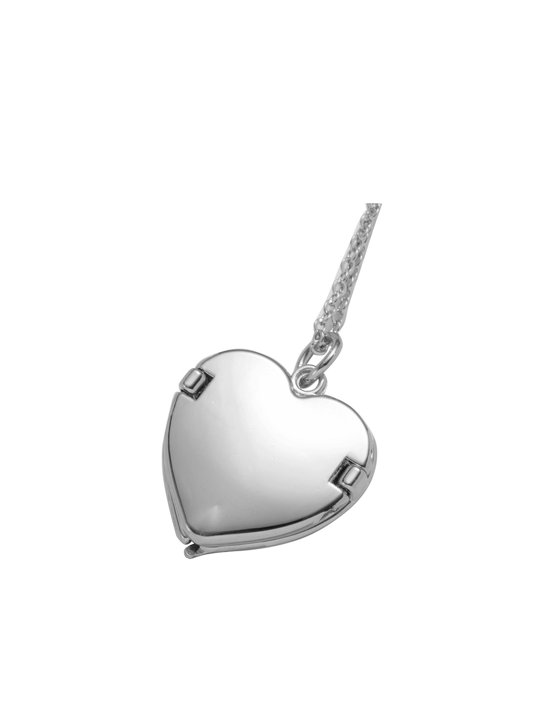 Collier coeur ailes d'ange (argent)