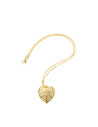 Collier coeur ailes d'ange (or)