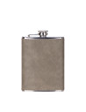 Flacon en acier inoxydable de 8 oz/240 ml avec couvercle en PU (gris foncé)