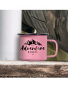 Tasse en émail de 12 oz/360 ml (rose mat)

