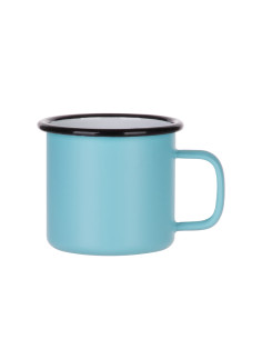 Tasse en émail de 12 oz/360 ml (vert menthe mat)
