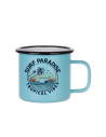 Tasse en émail de 12 oz/360 ml (vert menthe mat)
