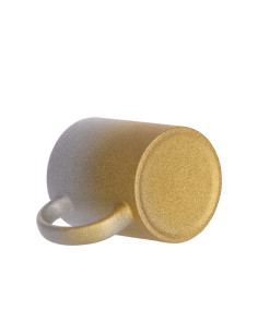 Tasse à paillettes à fond dégradé de 11 oz/330 ml (argent + or) 2