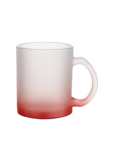 Tasses en verre 11oz dégradé rouge