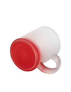 Tasses en verre 11oz dégradé rouge 2