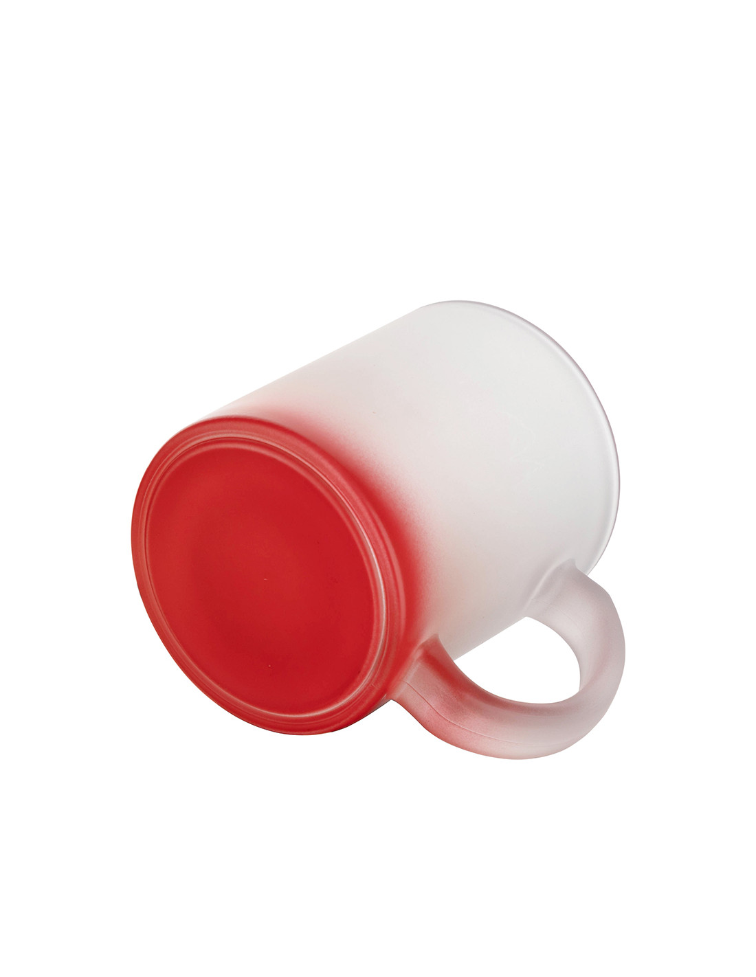 Tasses en verre 11oz dégradé rouge