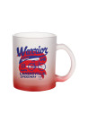 Tasses en verre 11oz dégradé rouge