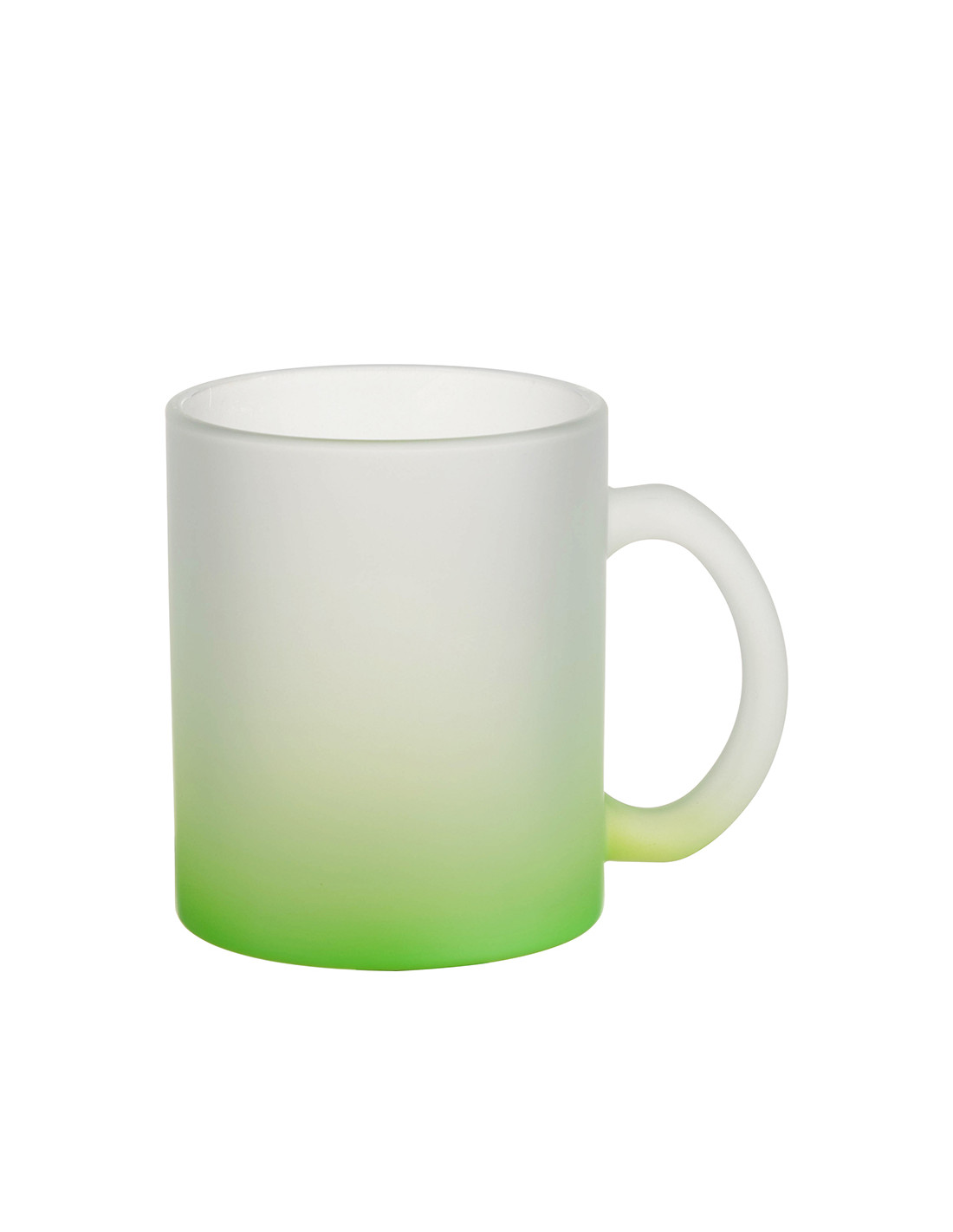 Tasses en verre 11oz dégradé vert