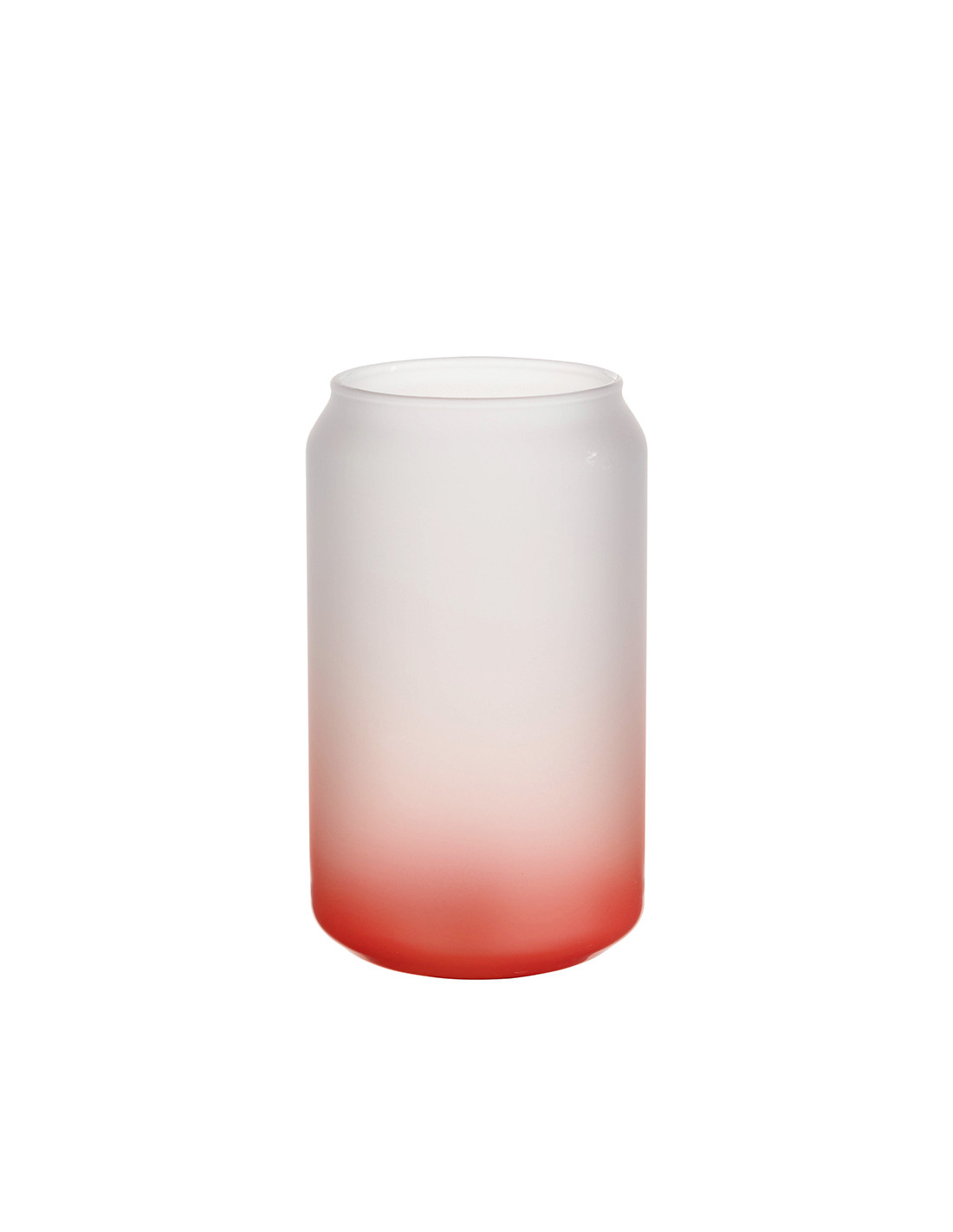 Tasses en verre de 13 oz/400 ml, rouge dégradé