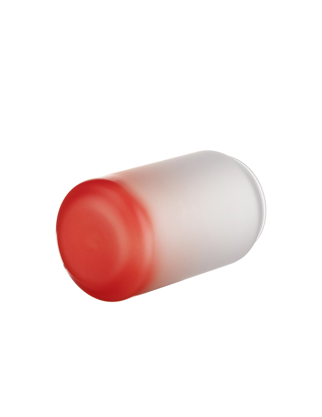 Tasses en verre de 13 oz/400 ml, rouge dégradé