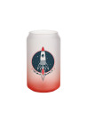 Tasses en verre de 13 oz/400 ml, rouge dégradé