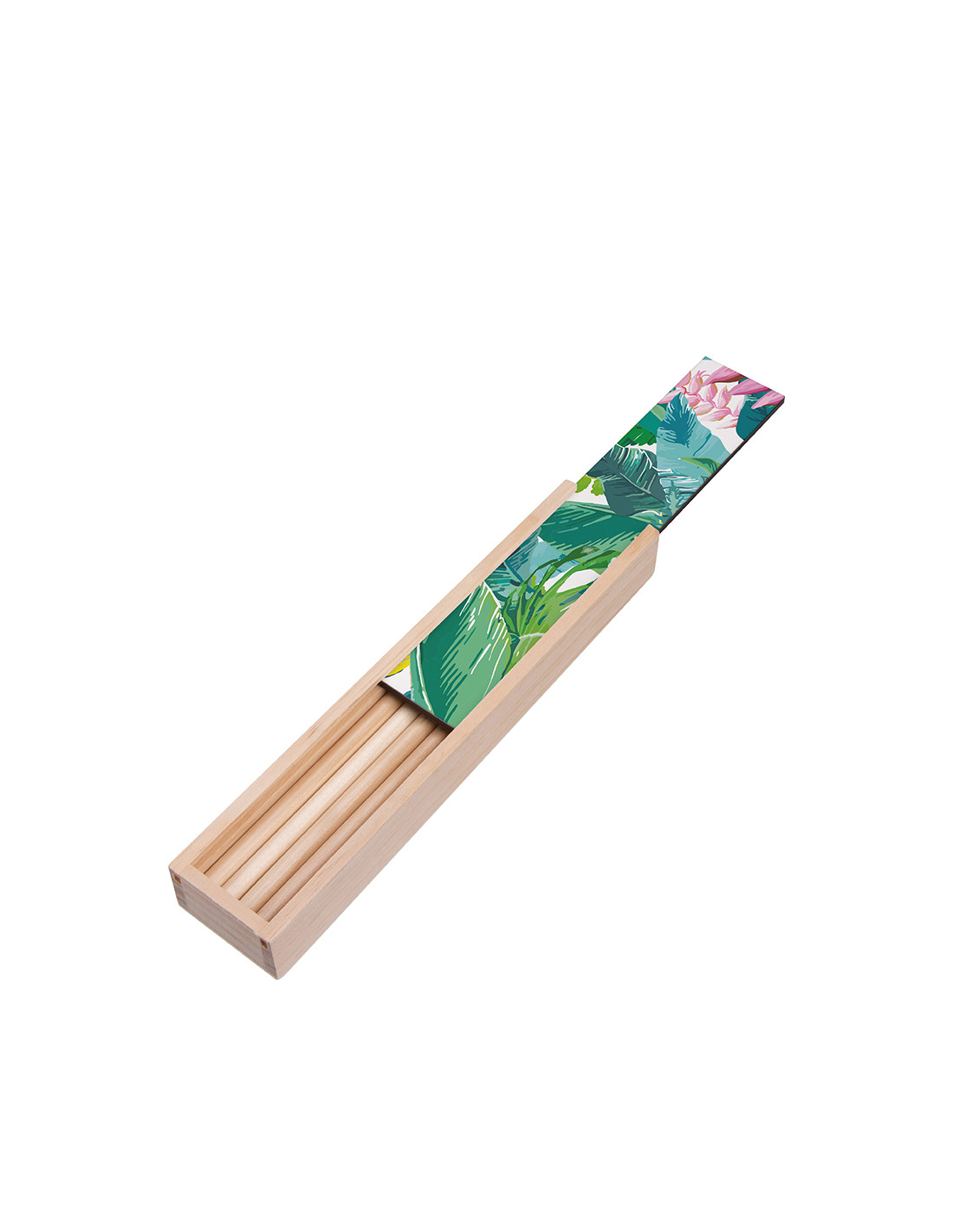 Boîte de rangement pour stylos de couleur avec insert HB (stylo 8 pièces)