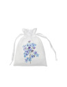 Sac à cordon en satin blanc (15*19 cm)