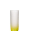 Tasse en verre de 10 oz (dégradé de couleur jaune citron)