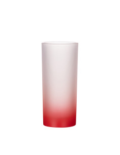 Tasse en verre de 10 oz (dégradé de couleur rouge)