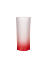 Tasse en verre de 10 oz (dégradé de couleur rouge)