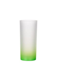 Tasse en verre de 10 oz (dégradé de couleur vert)