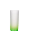 Tasse en verre de 10 oz (dégradé de couleur vert)