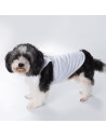 T-shirt débardeur pour chien à sublimation M (blanc)