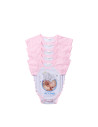 Combinaison bébé manches courtes Raglan M (rose, 3-6M)