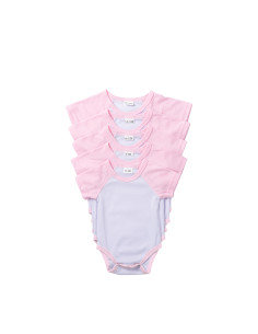 Combinaison bébé manches courtes Raglan XXL (rose, 18-24 M) 2