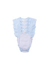 Combinaison bébé manches courtes Raglan L (bleu clair, 6-12M)
