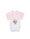 Chemise de nuit bébé manches longues Raglan M (rose, 3-6M)