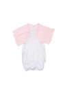 Chemise de nuit bébé manches longues Raglan L (rose, 6-12M)