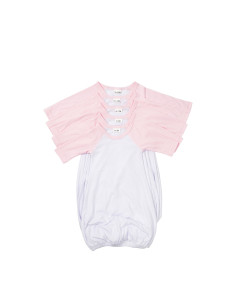 Chemise de nuit bébé manches longues Raglan XL (rose, 12-18 M)