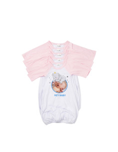 Chemise de nuit bébé manches longues Raglan XL (rose, 12-18 M) 2