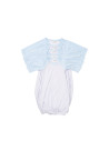 Chemise de nuit bébé manches longues Raglan M (bleu clair, 3-6M)