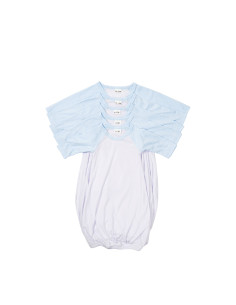 Chemise de nuit bébé manches longues Raglan XL (bleu clair, 12-18 M)